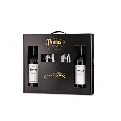 Vino Protos Crianza Estuche 2x75cl 13º+2 Copas