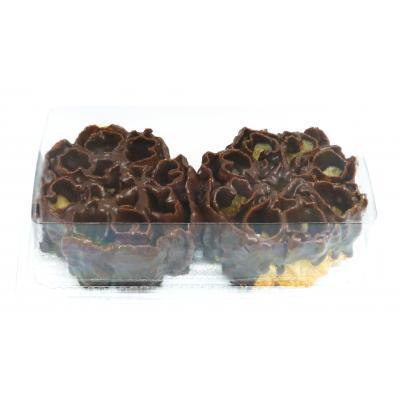 Flores Musfis Chocolate Medio Baño 2u