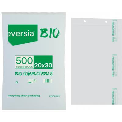 Bolsa Bloc Bio/Compostable 20x30 500u