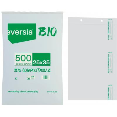 Bolsa Bloc Bio/Compostable 25x35 500u
