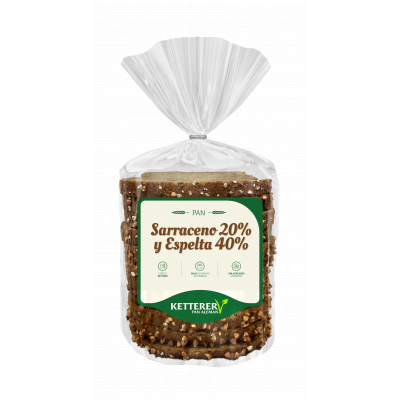 Pan Ketterer Sarraceno/Espelta 450g