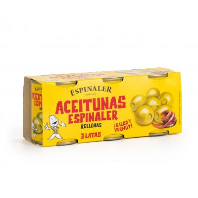 Aceituna Espinaler Rellena Anchoa 3x50g