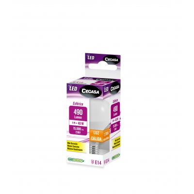 Bombilla Esferica Cegasa 5w E14 2700k