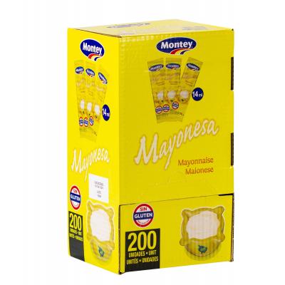 Mayonesa Montey Sobres 14ml 200u