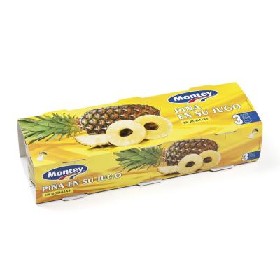 Piña Montey En Su Jugo 140g Pack-3