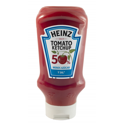 Ketchup Heinz 50% Menos Azucar 500ml
