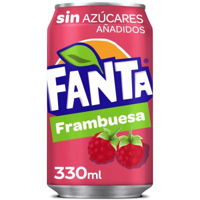 Refresco Fanta Frambuesa Lata 33cl