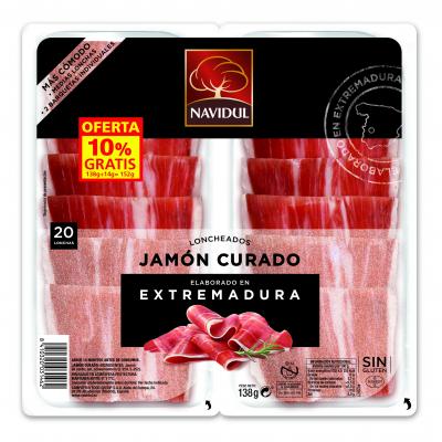 Jamon Navidul Serrano Lonchas 138g Pack-2