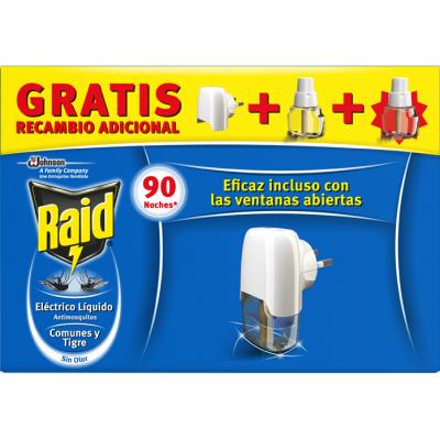 Insecticida Raid Electrico Aparato 45n+45n Gratis