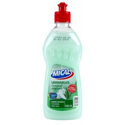Lavavajilla Mical Concentrado Aloe Vera 500ml