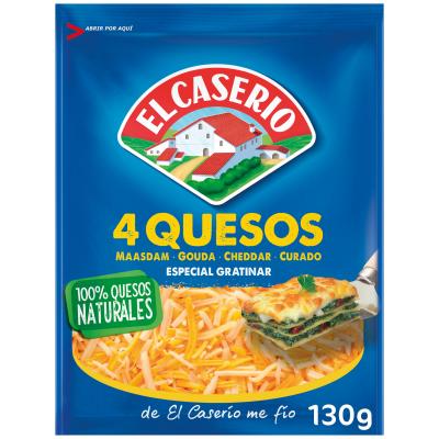Queso Caserio 4 Quesos Rallado 120g