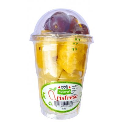 Manzana +2 Frutas Arifresc Cortadas Vaso Mix 200g