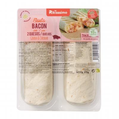 Flauta Rikissimo Bacon Y Queso 275g