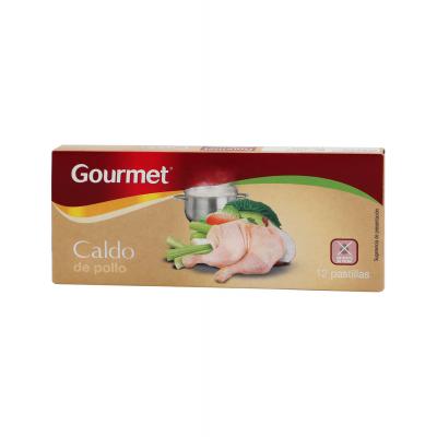 Caldo Gourmet Pollo 120g 12 Pastillas