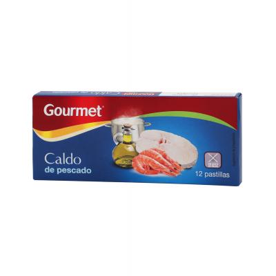 Caldo Gourmet Pescado 120g 12 Pastillas