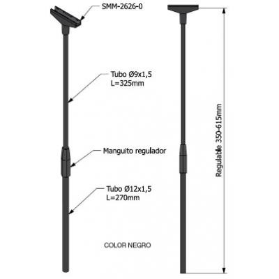 Tubo Teles.Plastico 50cm