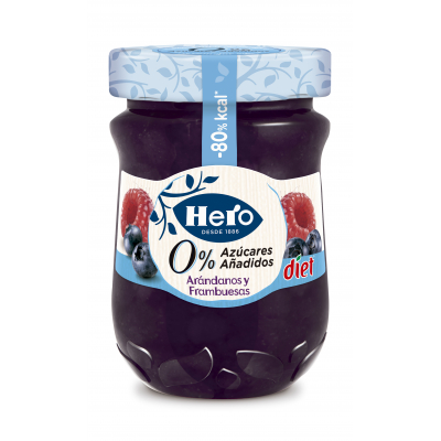 Confitura Hero Diet Arandanos Frambuesa 280g