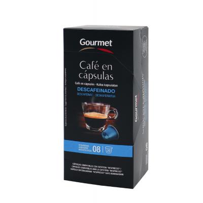 Cafe Gourmet Descafeinado Capsulas Aluminio 20u