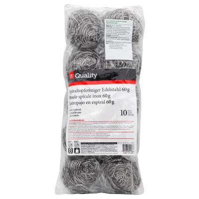 Estropajo Quality Acero 60g 10u
