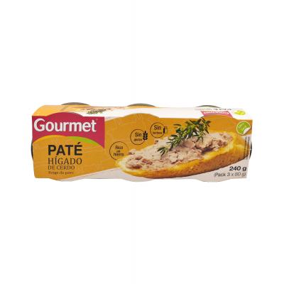 Pate Gourmet Higado Cerdo 110g Pack 3