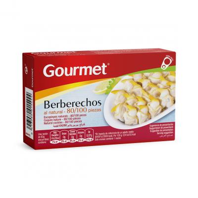 Berberecho Gourmet Natural 80/100 Ol-120 110g