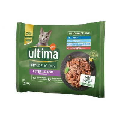 Comida Gato Ultima Esterilizado Pescado 85g Pack-4