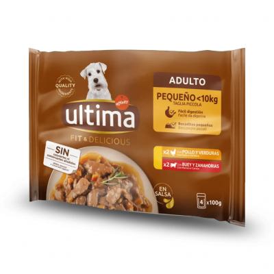 Comida Perro Ultima  Mini Fit&Delicious Carne 4x100g