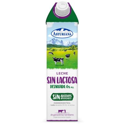 Leche Asturiana Sin Lactosa Desnatada 1l