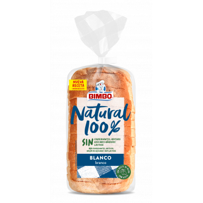 Pan Bimbo Natural Blanco Con Corteza 460g