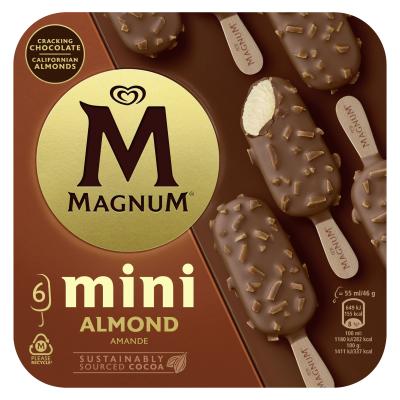 Helado Magnum Mini Almendra 276g 6u