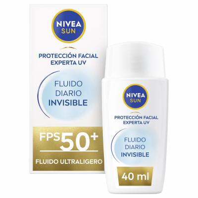 Crema Nivea Fluida Diaria Invisible F50 40m