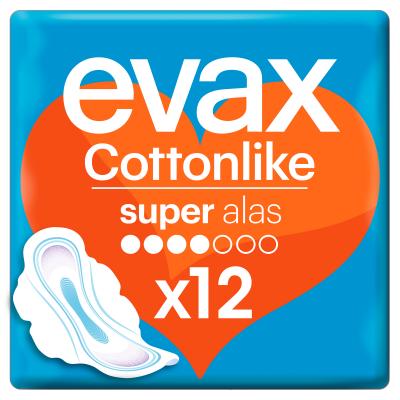 Compresa Evax Cottonlike Alas Super 12u