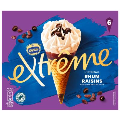 Helado Extreme Ron C/Pasas 6x115ml