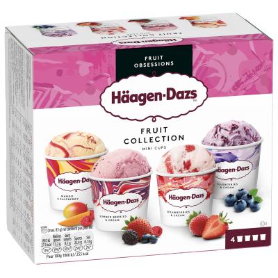 Helado Haagen Dazs Fruits Collection Minicups Pack-4
