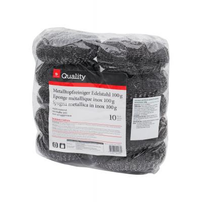 Estropajo Quality Acero 100g 10u