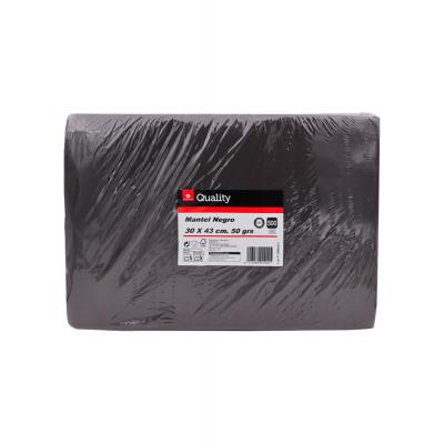 Mantel Quality 30x40 Negro 500u
