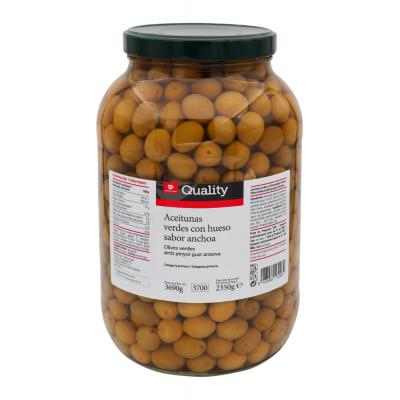 Aceituna Quality Manzanilla Sabor Anchoa 2,35k 1/2pal