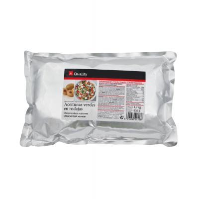 Aceituna Quality Verde Rodaja Bolsa 936g