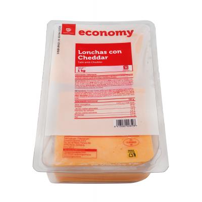 Lonchas Economy Sabor Cheddar 1k