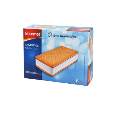 Helado Gourmet Sandwich Nata 6u