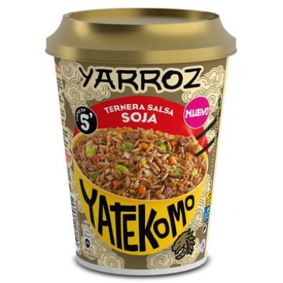 Yarroz Yatekomo Ternera Soja Cup 84g