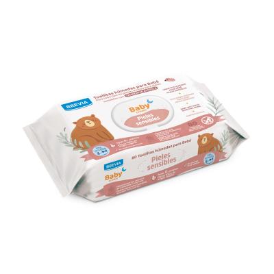 Toallita Brevia Infantil Piel Sensible 80u