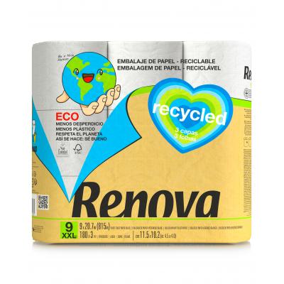 Papel Higienico Renova Reciclado 9 Rollos