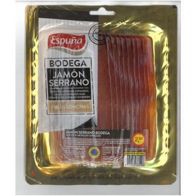 Jamon Espuña Serrano Lonchas Extrafinas 90g