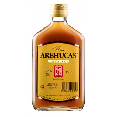 Ron Arehucas Carta Oro Petaca 35cl 37.5º