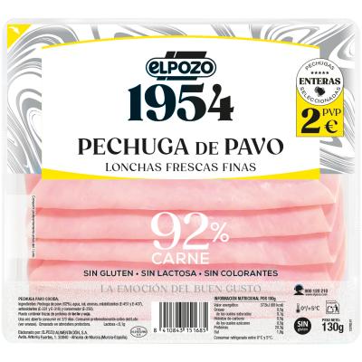 Pechuga El Pozo Pavo 1954 120g 2e