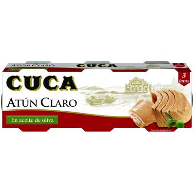 Atun Cuca Claro Aceite Oliva 48g Pack-3