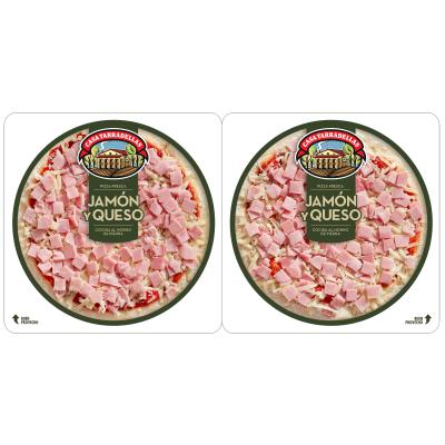 Pizza Tarradellas Jamon-Queso Pack-2