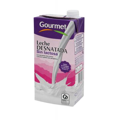 Leche Gourmet Sin Lactosa Desnatada 1l