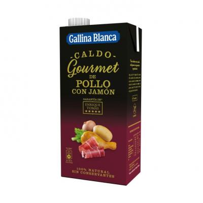 Caldo Gallina Blanca Pollo Jamon 1l